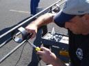 Dave Eathely KE7OEK helping to assemble vertical